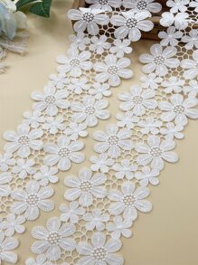 1pc 200cm Phụ kiện quần áo ren trang trí cho trang phục tự làm - trắng - Xem 1