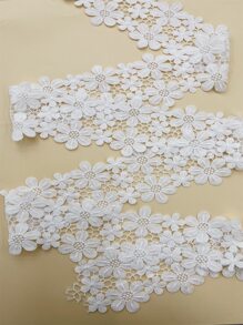 1pc 200cm Phụ kiện quần áo ren trang trí cho trang phục tự làm - trắng - Xem 4