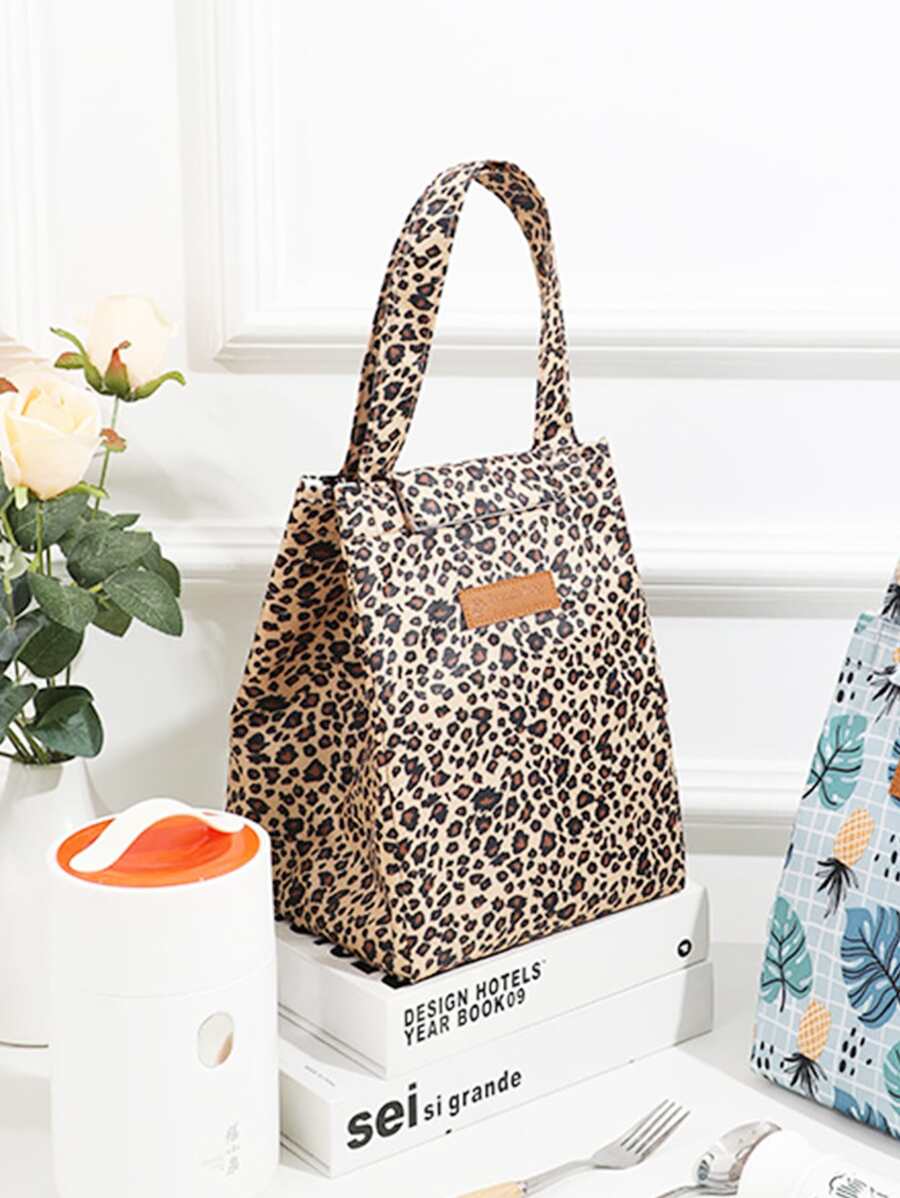 1 túi đựng đồ ăn trưa họa tiết da báo - Nhiều màu - Xem 1
