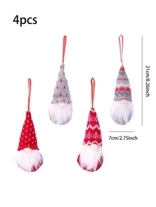 4pcs Cartoon Gnome Decoration - Multicolor - View 3