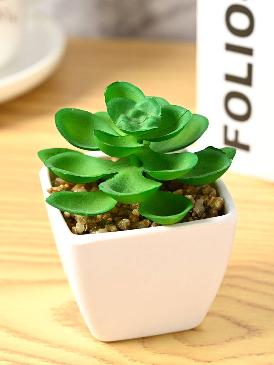 1入組人造盆栽植物 - 彩色 - 查看 1