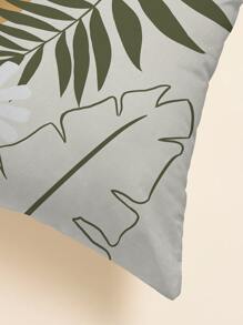 1pc Floral Print Cushion Cover Without Filler - Multicolor - View 2