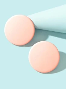 bông tai đinh tròn - Màu Hồng baby - Xem 2