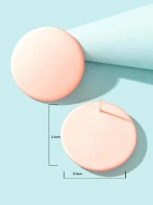 bông tai đinh tròn - Màu Hồng baby - Xem 3