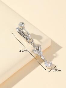 Non-Piercing Butterfly Fake Belly Piercing Butterfly Clip On Umbilical Navel Fake Piercing Fake Clip