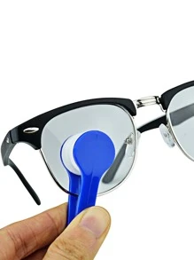 1pc Portable Random Color Mini Sun Glasses Cleaner Brush, Eyeglass Spectacles Cleaner, Eyeglass Brush Cleaning Tool,Kitchen,Bathroom,Home,Household Supplies - Multicolor - View 4