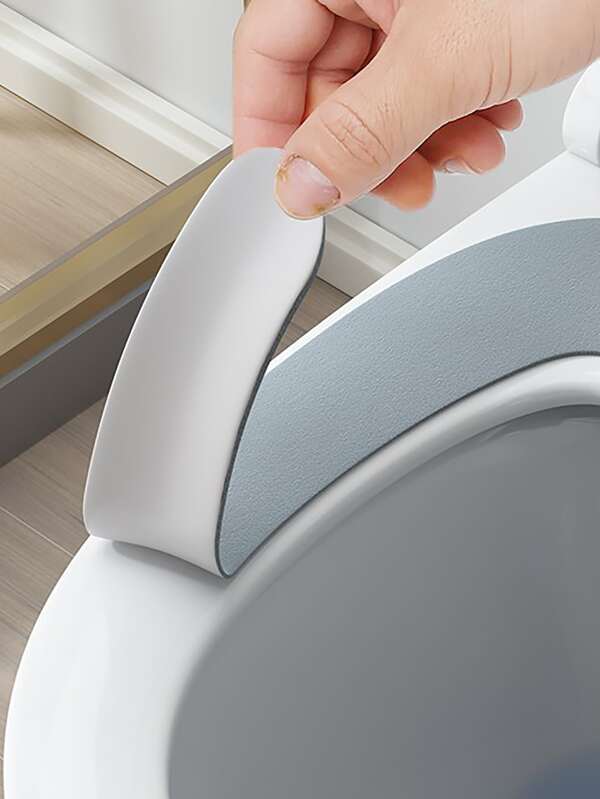 1pc Random Color Toilet Seat Sticky Cushion, Closestool Seat Pad For
