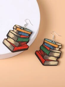 書裝飾耳墜 - 彩色 - 查看 1