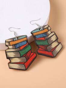 書裝飾耳墜 - 彩色 - 查看 2