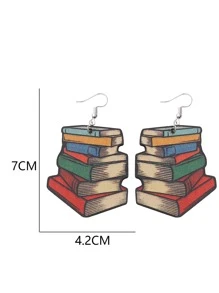 書裝飾耳墜 - 彩色 - 查看 3