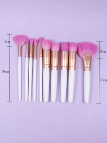 10支装化妆刷套装，化妆刷套装，化妆刷组合，化妆刷套装，全套化妆刷，化妆刷套装，全套化妆工具，刷子套装，化妆刷套装，化妆礼盒套装 - 白色 - 查看 6