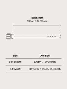 1 Peça Cinto Boho Feminino com Fivela de Metal Vazada, Ideal para Verão, Escola, Outono, Halloween