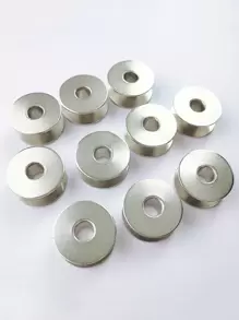 5入組不銹鋼縫紉機梭芯 - 銀色 - 查看 2