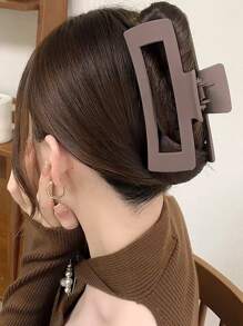 Vuốt tóc hình chữ nhật thường ngày - Cà phê - Xem 1