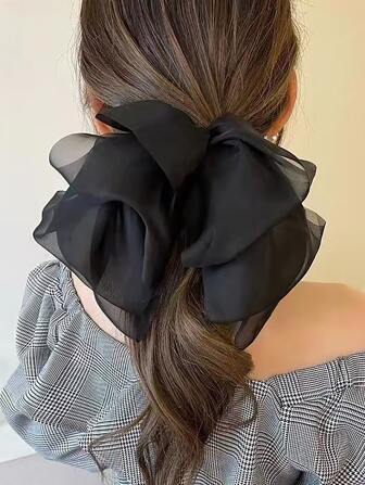 Clip de pelo con decoración de lazo para uso diario para peinados de niñas, casual y elegante, accesorios para el cabello, pasadores, pinzas y ganchos para el cabello