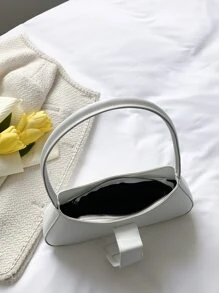Buckle Decor Bag - White - View 5