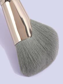 MAANGE 1 件镰刀形轮廓刷，专业化妆工具，带有柔软纤维，方便携带，旅行刷 - 黑色 - 查看 4