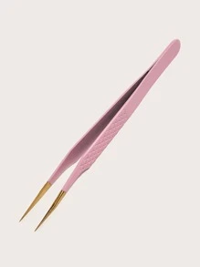 1pc Grafted Eyelash Tweezers - Pink - View 2