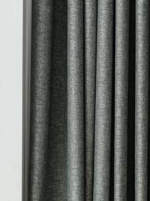 Panel única Cortina opaca liso - Verde - Ver 3