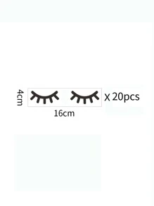 Miếng dán tường in hình lông mi, miếng dán tường nghệ thuật tự dính màu đen dùng để trang trí nhà cửa, miếng dán, miếng dán tường, miếng dán vinyl dùng để trang trí nhà cửa, vật dụng trang trí mùa xuân làm mới ngôi nhà của bạn, miếng dán trang trí lễ hội quà tặng sinh nhật tốt nghiệp - màu đen - Xem 4