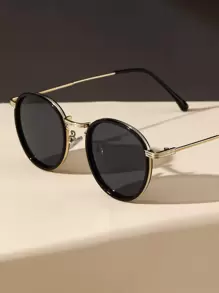 1PC Metal Round Modern Simple Style Women Fashion Glasses For Holiday Gift Outdoor Casual Activities Beach Accessories For Summer Beach Vacation,Outdoor,Travel