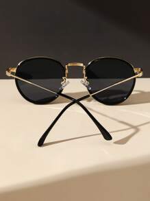 1PC Metal Round Modern Simple Style Women Fashion Glasses For Holiday Gift Outdoor Casual Activities Beach Accessories For Summer Beach Vacation,Outdoor,Travel