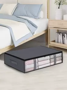 1pc Portable Closet Storage Bag, Large Quilt Storage Bag For Home - Multicolor - View 1