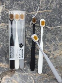 3pcs Toothbrush - Multicolor - View 1
