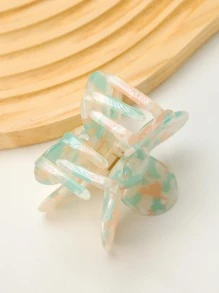 Graphic Flower Design Hair Claw - Multicolor - View 4