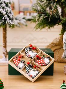 12 件圣诞小矮人设计挂饰，圣诞节