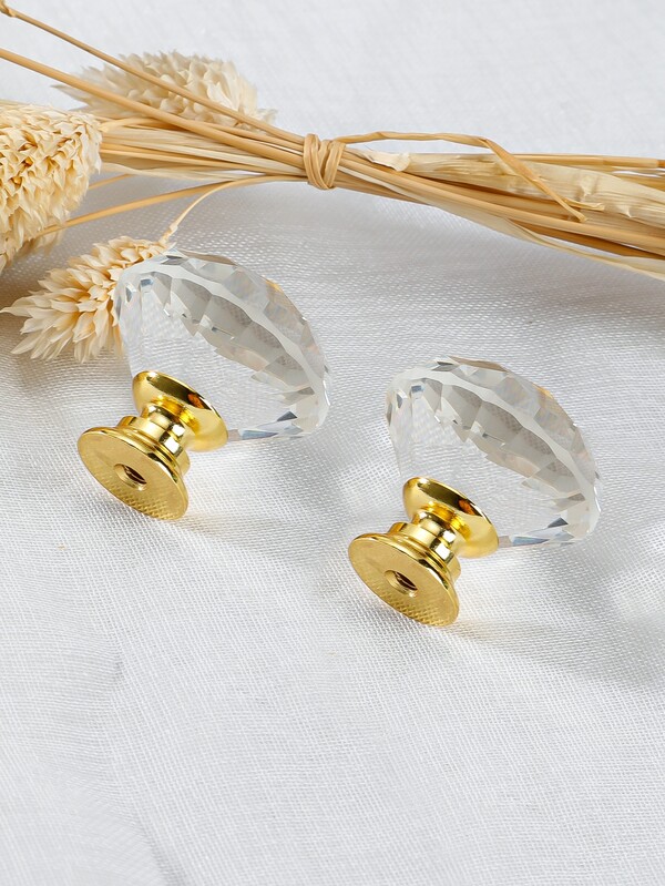2pcs Diamond Shaped Drawer Knob SHEIN USA