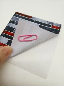 10入組逼真大理石圖案浮雕牆貼 - 彩色 - 查看 3