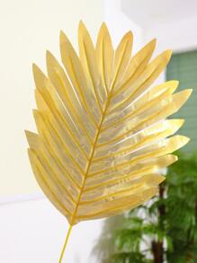 2 chiếc lá nhân tạo kim loại - Vàng - Xem 4