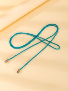 Braided Rope Belt - Blue - View 1