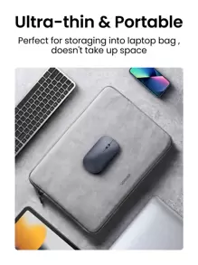 UGREEN Wireless Mice Computer Mouse For Laptop Silent Buttons 2.4G 250Hz With USB Mini Receiver, 1600 DPI 4000 DPI Optical Tracking Ambidextrous - Dark Grey - View 7