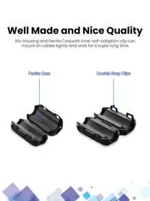 UGREEN 1pc 5.5mm Ferrite Core Cable Filter - Black - View 4