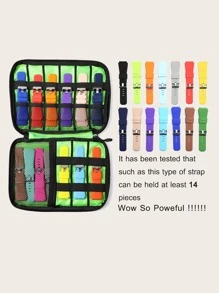 極簡風格錶帶收納袋 - 黑色 - 查看 4