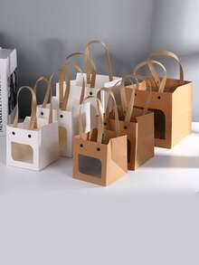 6 piezas Bolsa de regalo transparente panel - Multicolor - Ver 1