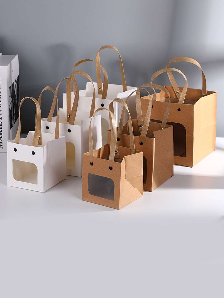 6 piezas Bolsa de regalo transparente panel - Multicolor - Ver 1