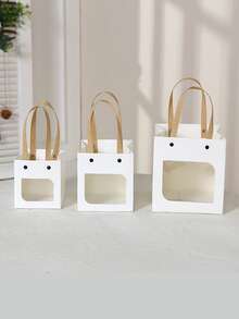 6 piezas Bolsa de regalo transparente panel - Multicolor - Ver 3