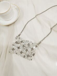 Túi Crossbody Nữ cườm đính Khối Màu Chuỗi Đúng mốt - Trong sáng - Xem 1