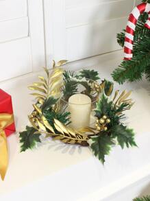 1pc Artificial Wreath, Table Decoration,Centerpieces,Artificial Flowers,Plastic Flowers - Multicolor - View 1