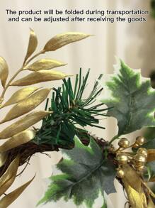 1pc Artificial Wreath, Table Decoration,Centerpieces,Artificial Flowers,Plastic Flowers - Multicolor - View 7