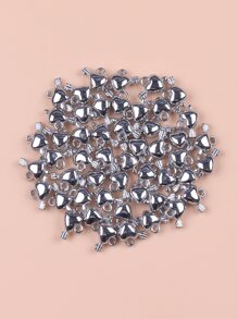 50pcs Plastic Arrow & Heart DIY Pendant - Silver - View 3