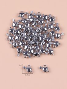 50pcs Plastic Arrow & Heart DIY Pendant - Silver - View 4