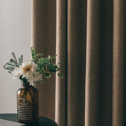 Solid Single Panel Blackout Curtain