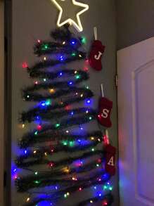 MEHELANY 1pc Christmas Artificial Vine - Green - View 2