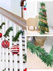 MEHELANY 1pc Christmas Artificial Vine - Green - View 4