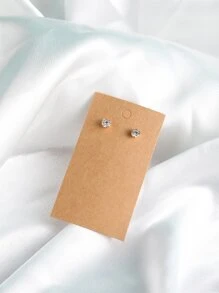 10pcs Solid Jewelry Display Card - Brown - View 3