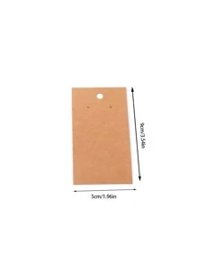 10pcs Solid Jewelry Display Card - Brown - View 2